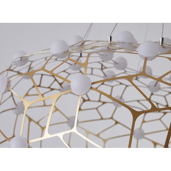 Everly Quinn 90 Light Dimmable LED Geometric Chandelier Wayfair